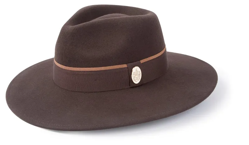 Hicks and Brown Oxley Fedora - Dark Brown
